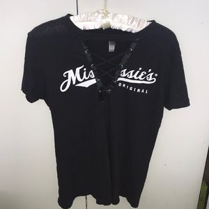 Lace up T-shirt